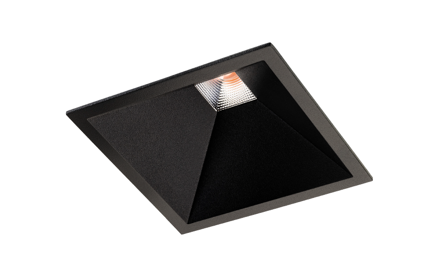 Soft Square zwart 2700K Fase afsnijding