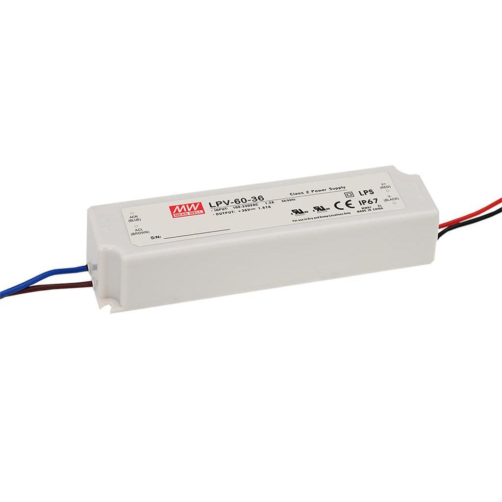 Spanningsvoeding 60W 48V IP67