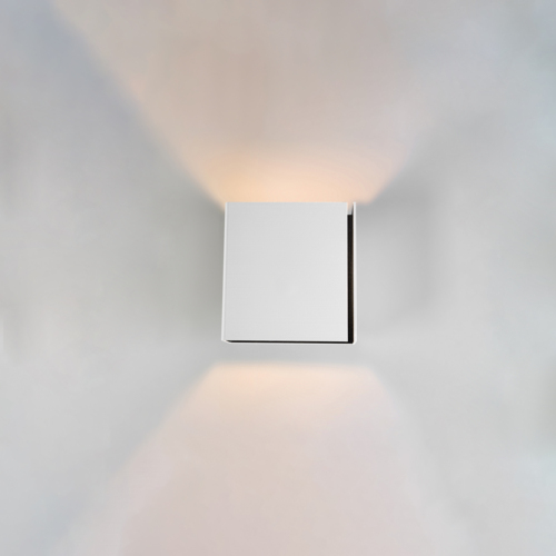 Split Wall Up/Down S 1x LED 2700K Trailing Edge DI White Structure - Black Matt