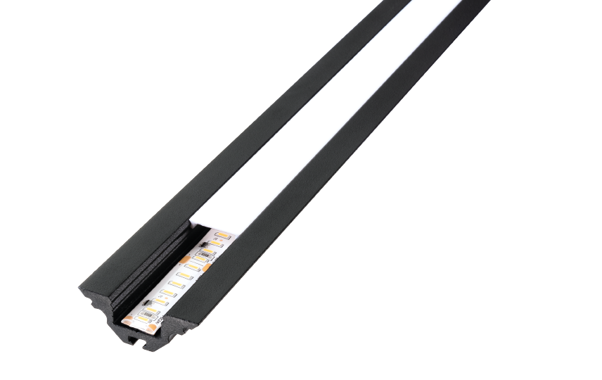 StripLine inbouw zwart hoekprofiel