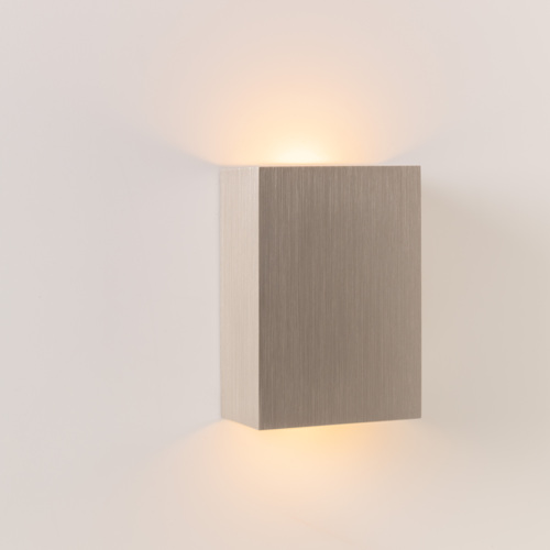 [MDL-13270016] Sulfer Wall Up/Down 2x LED 2700K Trailing Edge DI Silver Bronze Brushed