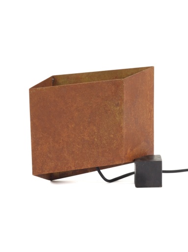 TABLE LAMP L BLACK RUST KYOTO