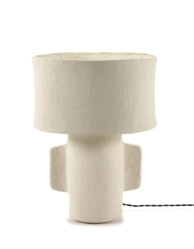 [SER-B7220010] TABLE LAMP S WHITE EARTH