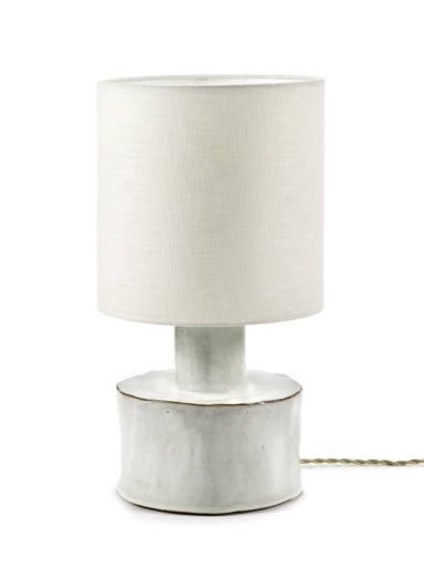 [SER-B0422015] TABLE LAMP WHITE - WHITE CATHERINE