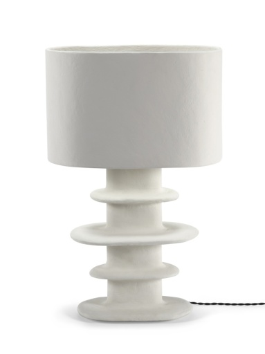[SER-B7224207-001] TABLE LAMP WHITE EARTH