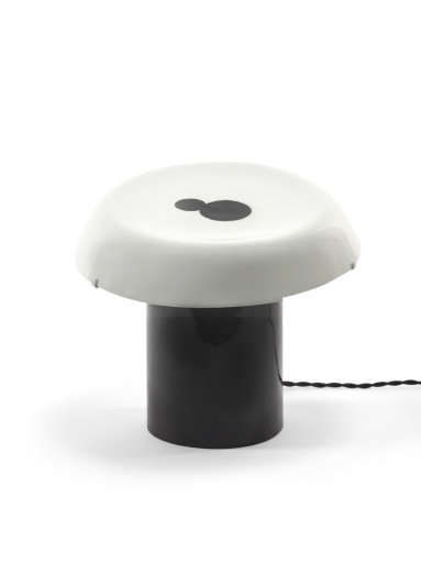 [SER-B1924010-008] TABLE LAMP WHITE/BLACK CELINE N°1