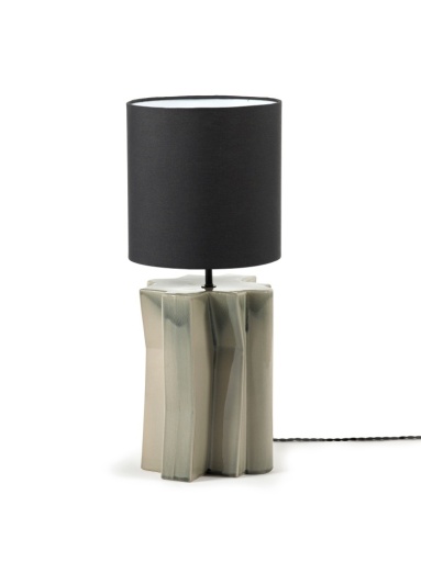 [SER-B1924021-013] TABLE LAMP °2 GREY - BLACK YUCCA