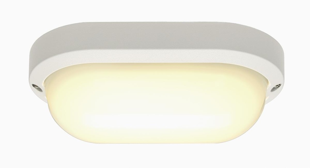 [SLV-229931] TERANG 2, outdoor wand- en plafondarmatuur, LED, 3000K, IP44, ovaal, wit, max. 11W