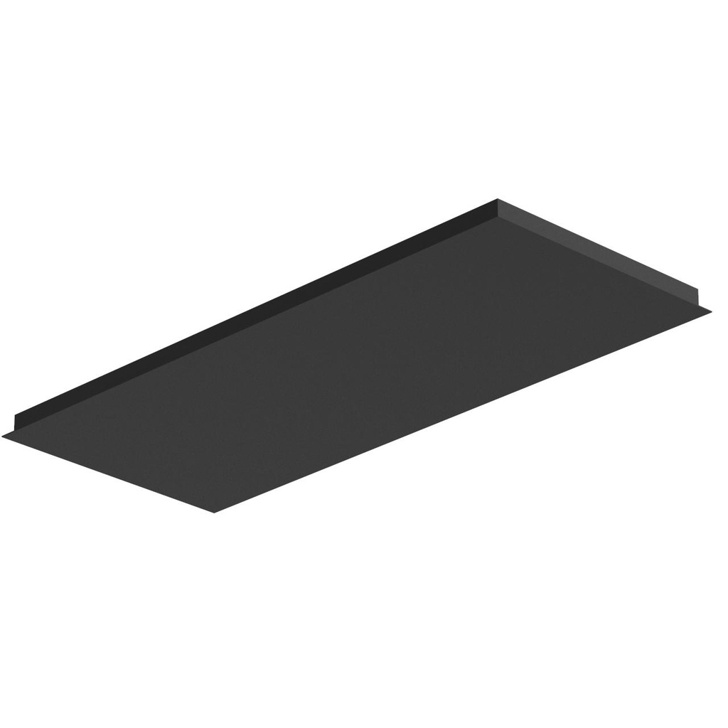 [PSM-705.1200X500.2M] TEXO opbouwbasis - rechthoekige basis voor opbouwspot of pendel zwart textuur