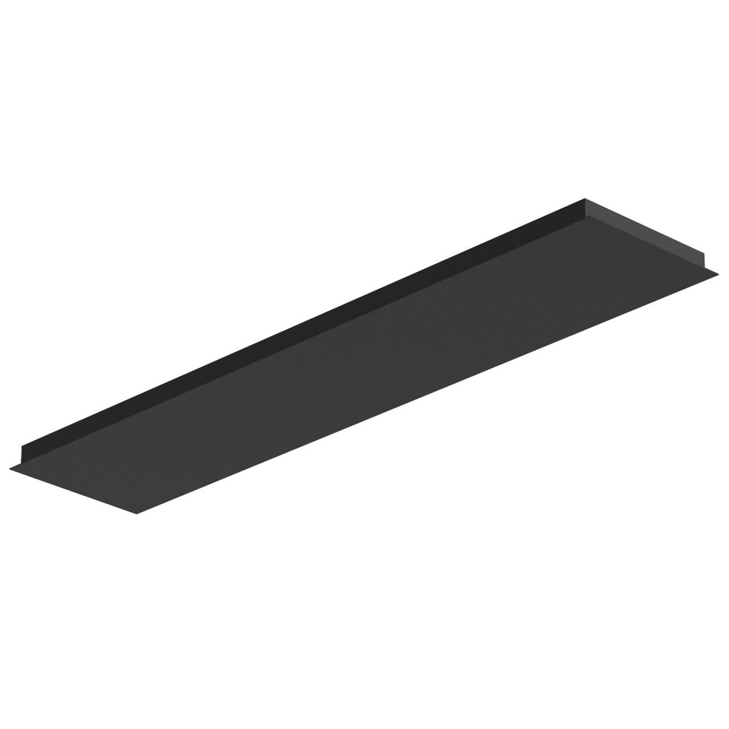 [PSM-704.1400X300.2M] TEXO opbouwbasis - rechthoekige basis voor opbouwspot of pendel zwart textuur
