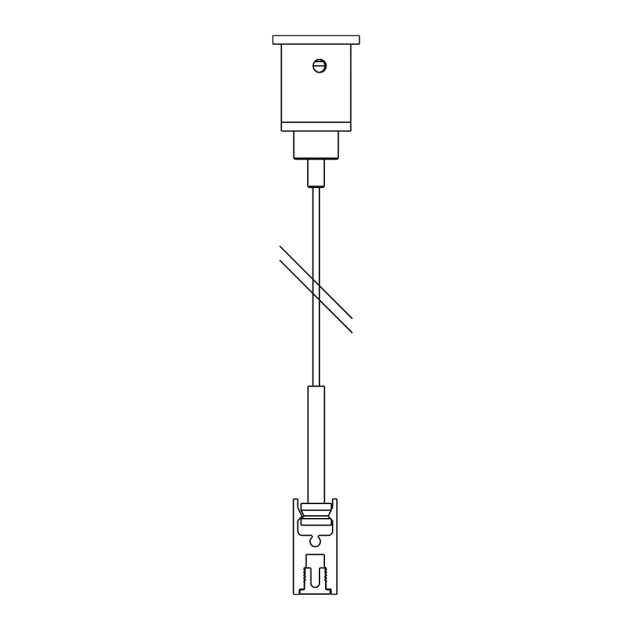 [DEL-425 09 01] TGL-ON - CABLE SUSPENSION SINGLE 1,6m