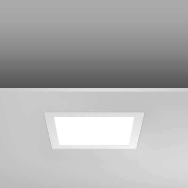 TOLEDO FLAT square, 21 W, 2150 lm, 830, wit, on/off Inbouwdownlights, L 300 B 300 H 3 HEL 31-51, 108