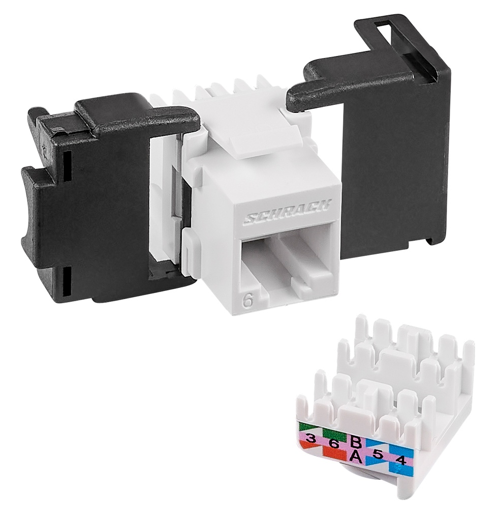 [SCH-HSEMRJ6UWS] TOOLLESS LINE Keystone RJ45 niet afgeschermd Cat.6