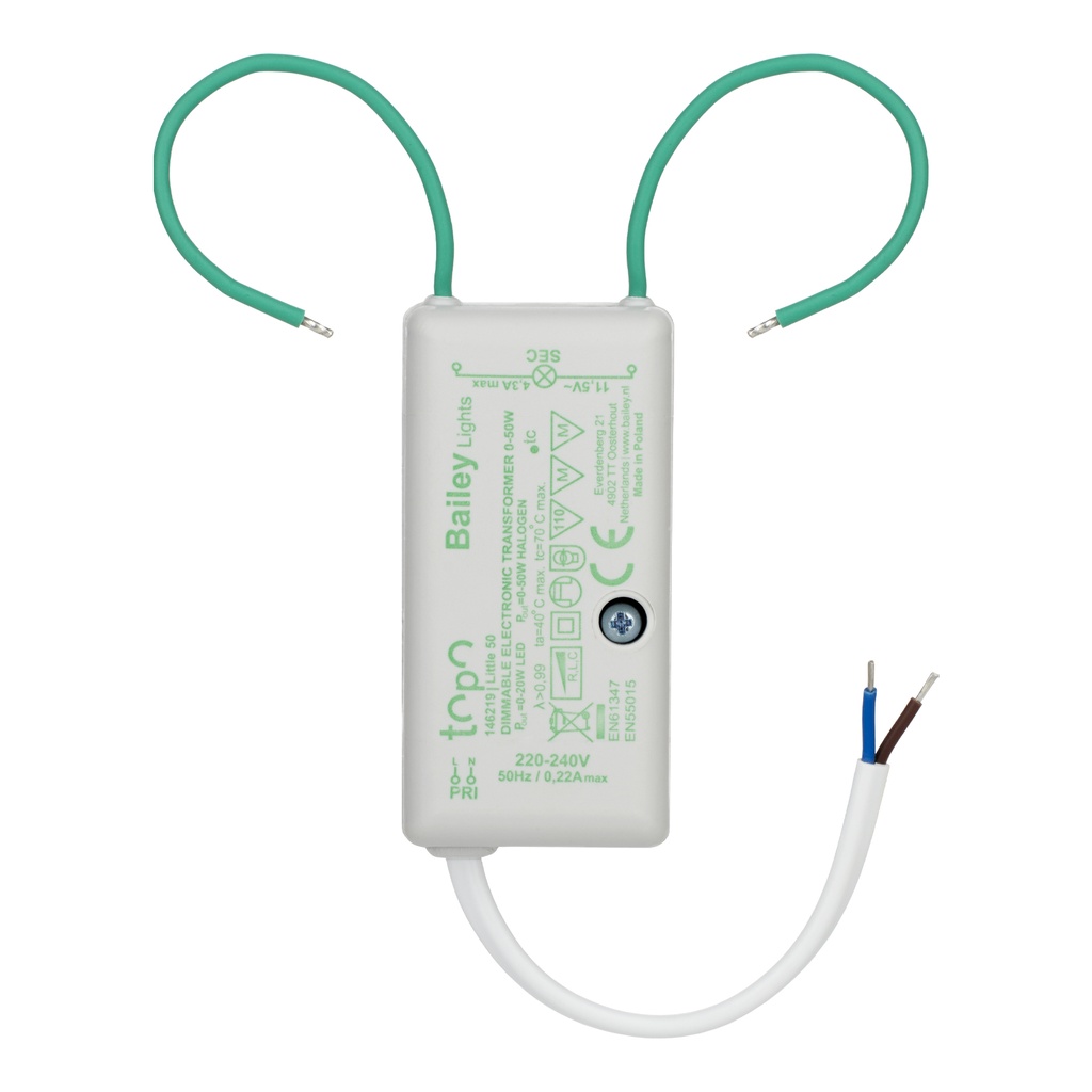 [BAI-146219] TOPO Little Transformer 12V AC 0-50W / LED 0-20W DIM