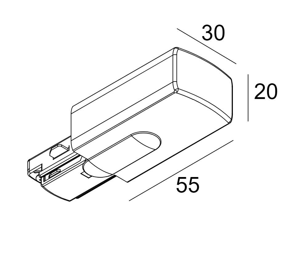[DEL-27600 0110 W] TRACK 1F ON END SUPPLY 11 W