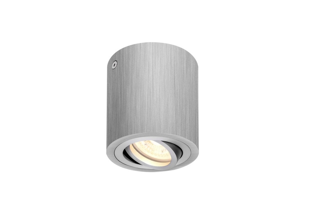 TRILEDO CL, indoor plafondarmatuur, QPAR51, alu geborsteld, max. 10W