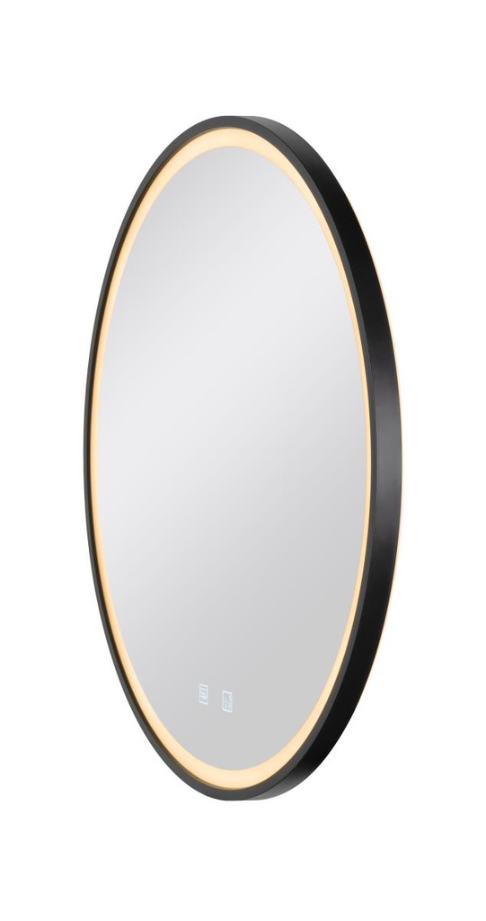 [SLV-1007201] TRUKKO 60, spiegel Ø 60 cm, chroom, zwarte rand