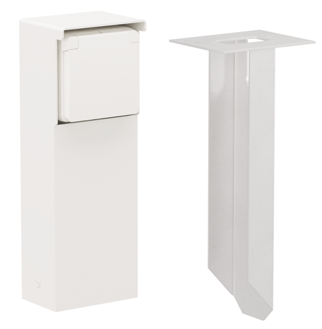 [NIK-701-36615] TUINPAAL MET ENKELVOUDIG STOPCONTACT, PENAARDE, GRONDPIN