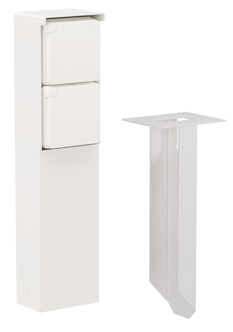 TUINPAAL MET TWEEVOUDIG STOPCONTACT, PENAARDE, GRONDPIN