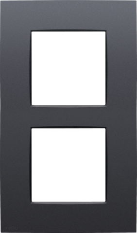 TWEEVOUDIGE AFDEKPLAAT MET 60MM CENTERAFSTAND, VERTICAAL