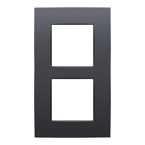 TWEEVOUDIGE AFDEKPLAAT MET 60MM CENTERAFSTAND, VERTICAAL