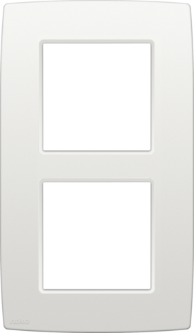 TWEEVOUDIGE AFDEKPLAAT MET 60MM CENTERAFSTAND, VERTICAAL