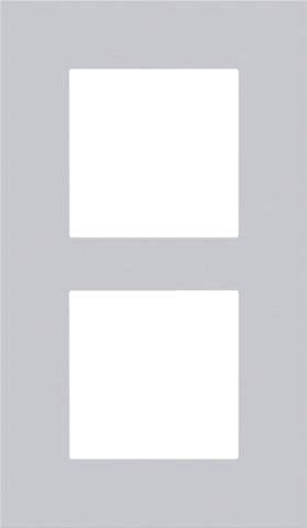 TWEEVOUDIGE AFDEKPLAAT MET 60MM CENTERAFSTAND, VERTICAAL