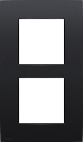 TWEEVOUDIGE AFDEKPLAAT MET 60MM CENTERAFSTAND, VERTICAAL