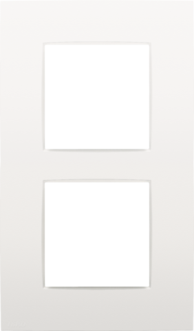 TWEEVOUDIGE AFDEKPLAAT MET 60MM CENTERAFSTAND, VERTICAAL