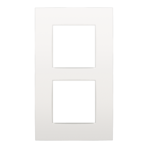 TWEEVOUDIGE AFDEKPLAAT MET 60MM CENTERAFSTAND, VERTICAAL