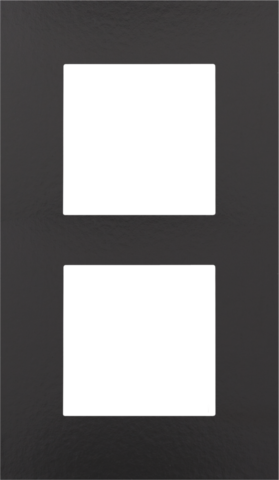 TWEEVOUDIGE AFDEKPLAAT MET 60MM CENTERAFSTAND, VERTICAAL