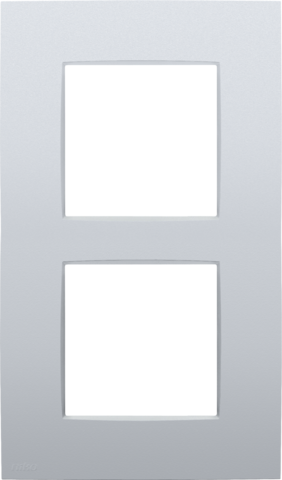 [NIK-132-76200] TWEEVOUDIGE AFDEKPLAAT MET 60MM CENTERAFSTAND, VERTICAAL