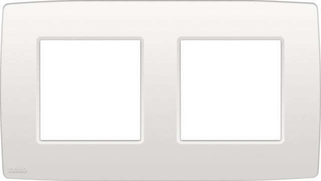 TWEEVOUDIGE AFDEKPLAAT MET 71MM CENTERAFSTAND