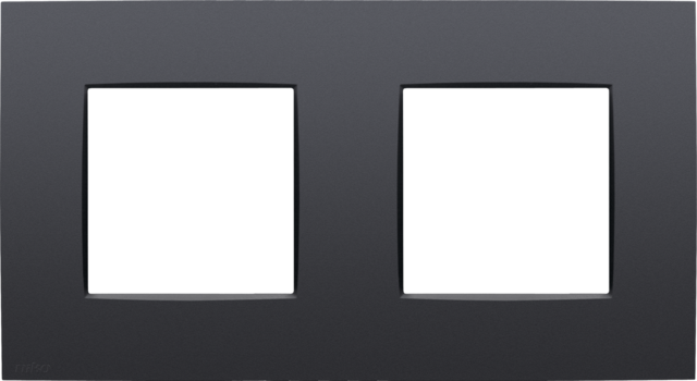 TWEEVOUDIGE AFDEKPLAAT MET 71MM CENTERAFSTAND