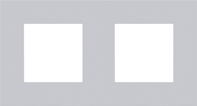 TWEEVOUDIGE AFDEKPLAAT MET 71MM CENTERAFSTAND