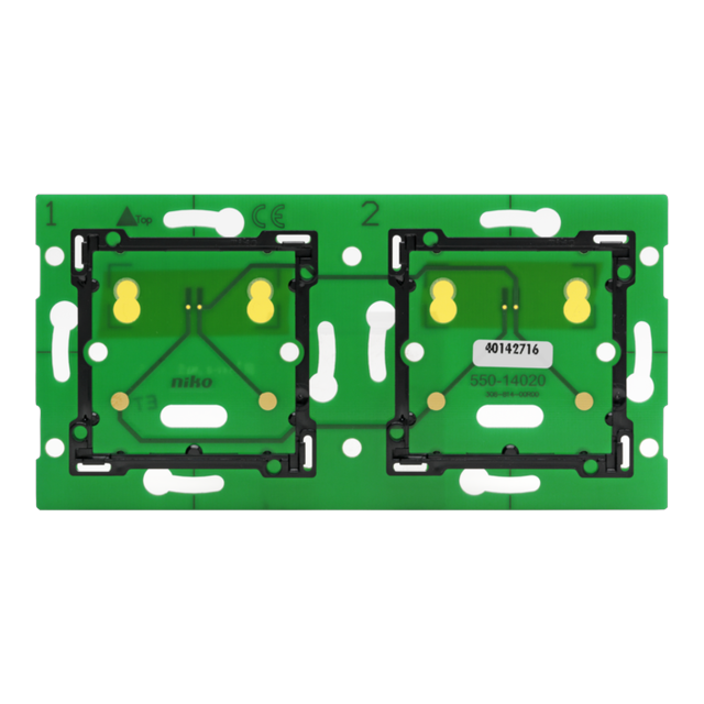 [NIK-550-14020] TWEEVOUDIGE HORIZONTALE MUURPRINT VOOR NIKO HOME CONTROL