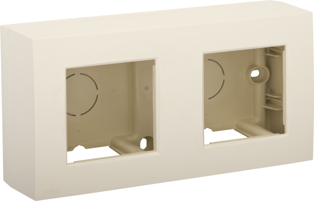[NIK-100-80200] TWEEVOUDIGE OPBOUWKIT VOOR OPBOUWMONTAGE VAN 2 INBOUWFUNCTIES