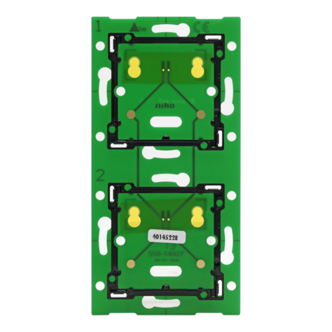 [NIK-550-14027] TWEEVOUDIGE VERTICALE MUURPRINT VOOR NIKO HOME CONTROL