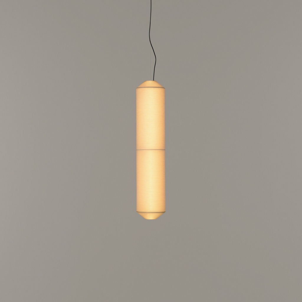 Tekiò Vertical: : Metal P2 structure. : Washi Japanese paper P2 shade. Dimming: DALI.