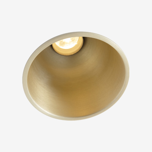 [MDL-11620041] Thimble Recessed 74 1x IP55 LED 2700K Medium DE Champagne Brushed Anodised