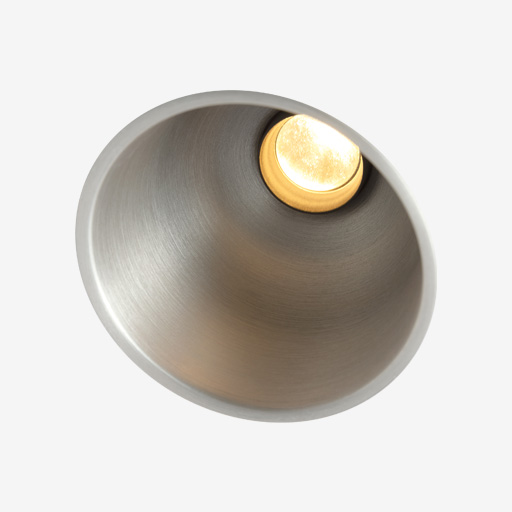 Thimble Recessed 74 1x IP55 LED 2700K Medium DE Silver Bronze Brushed Anodised