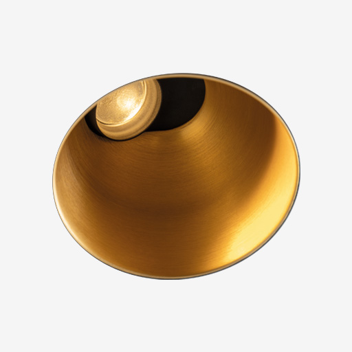 [MDL-11623042] Thimble Recessed Trimless Adjustable 70 1x LED 2700K Medium DE Gold Brushed Anodised