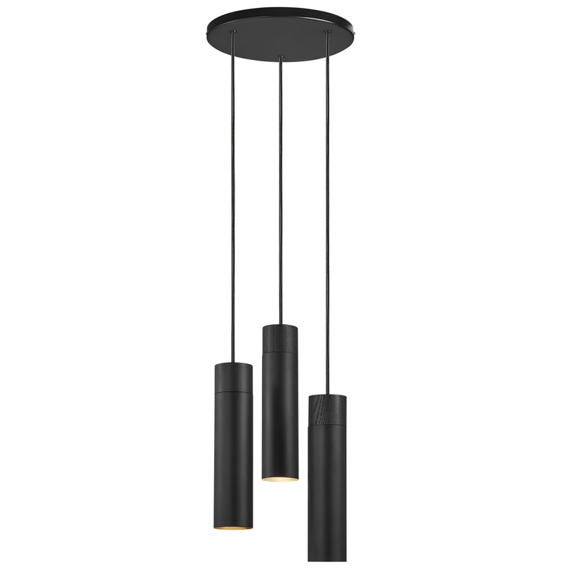 [NDL-2010473003] Tilo 6 - 3-Hanglamp - Zwart - 3xGU10