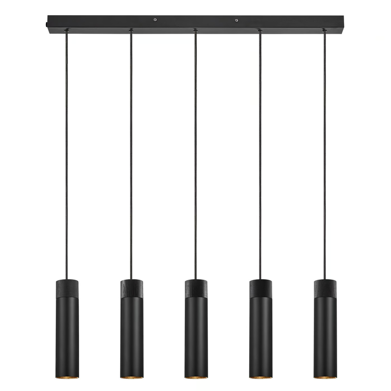 Tilo 6 - 5-Hanglamp - Zwart - 5xGU10