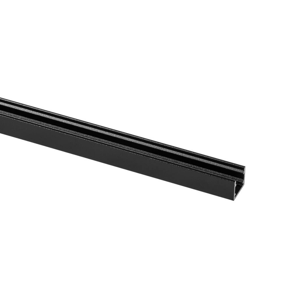 [PLM-46291355] Top Line Aluminium profiel 3m, zwart RAL 9005 mat, Opbouw, 15mm