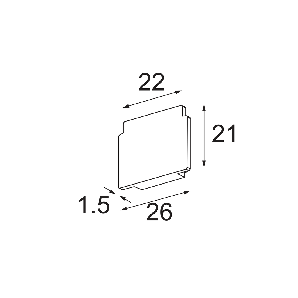 [MDL-13411032] Track 48V Endplate (2) Black Structure