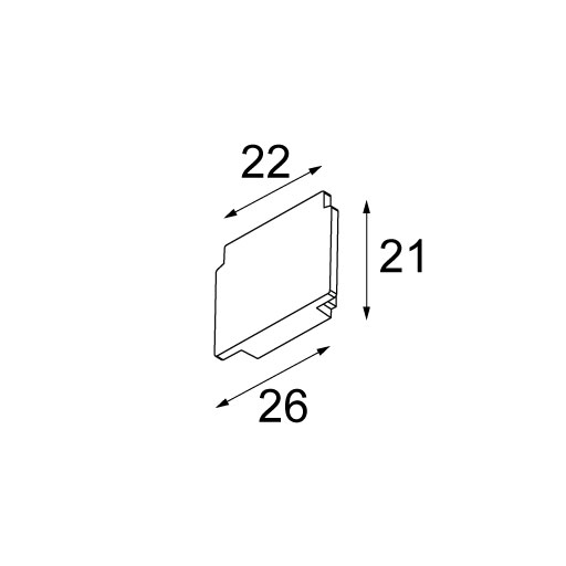 [MDL-13411032] Track 48V Endplate (2) Black Structure