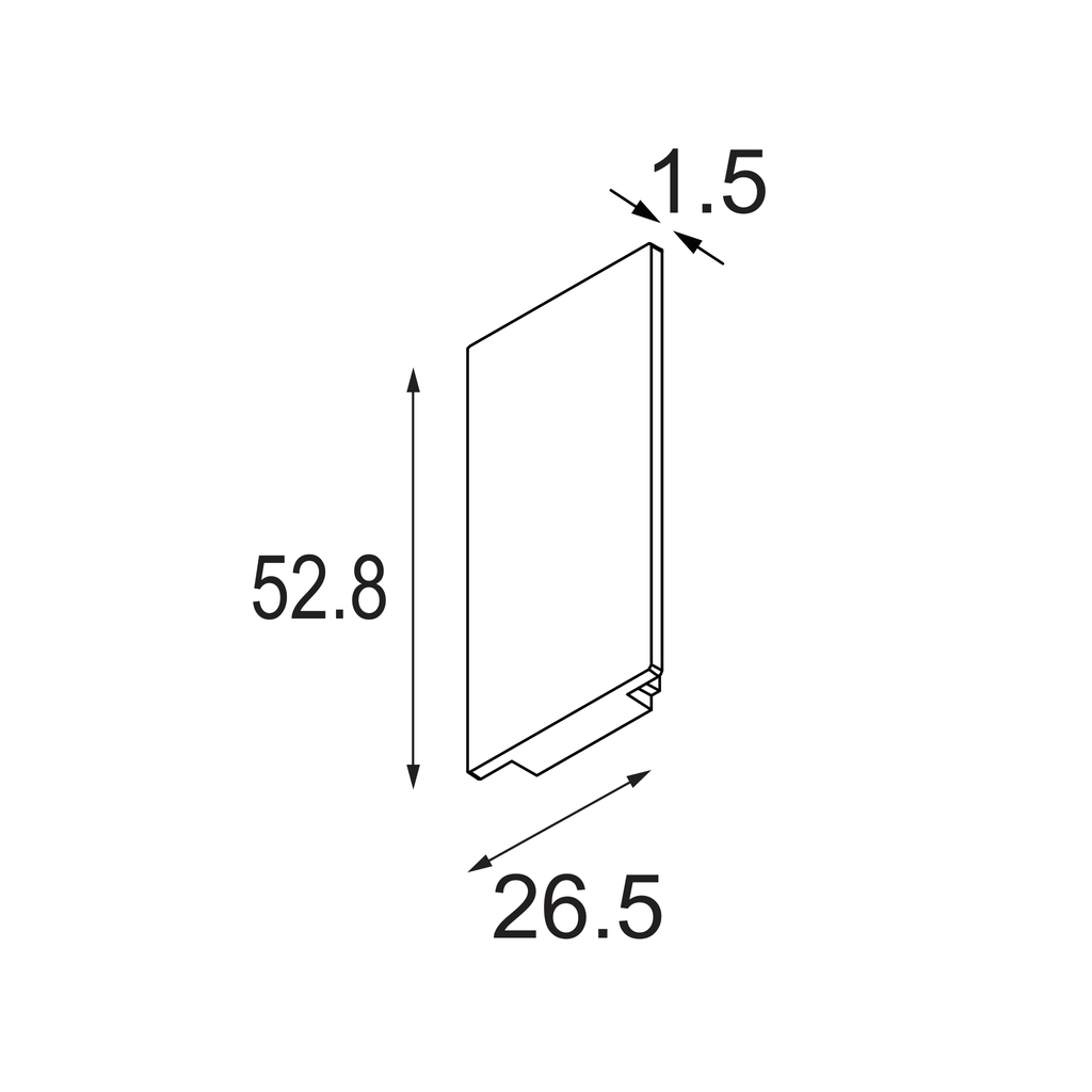 [MDL-12360632] Track 48V High Endplate (2) Black Structure