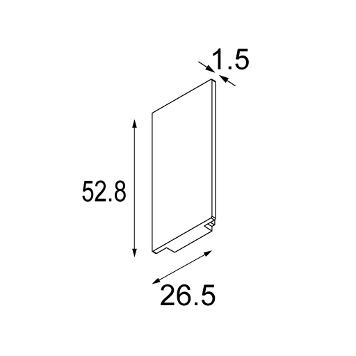 [MDL-12360632] Track 48V High Endplate (2) Black Structure