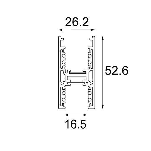 [MDL-12360132] Track 48V High Profile Suspended Up/Down 2000 Black Structure